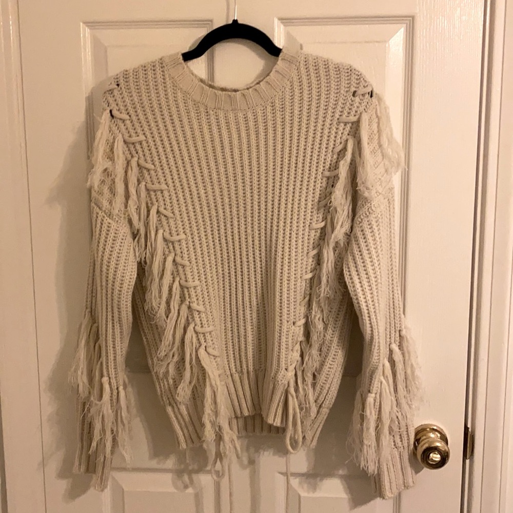 NASTY GAL fringe sweater